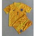 Camisa de time de futebol Inglaterra Jordan Pickford #1 Goleiro Replicas 1º Equipamento Infantil Europeu 2024 Manga Curta (+ Calças curtas)